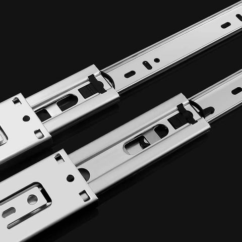 Heavy Duty 22 Inch Drawer Slides With Full Extension, Ball Bearing Soft Close, Side Mount Steel Glide Runners For Kitchen And Dresser, Rust Resistant Ultra Smooth 78 Pound Load Capacity