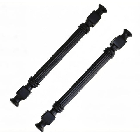 10 Pack 5 Inch Black Cabinet Drawer Pulls Zinc Alloy 128mm Kitchen Dresser Handles, sleek black finish