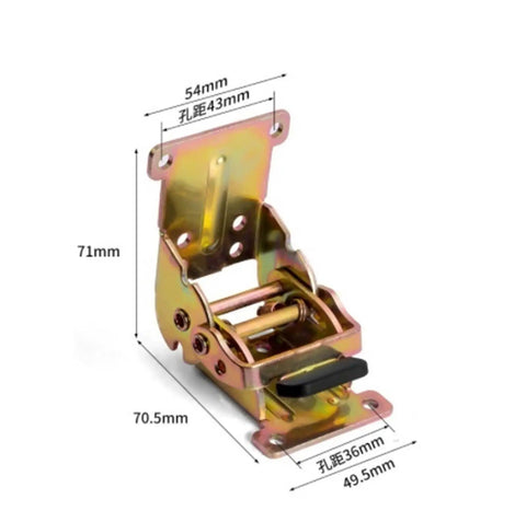 Smooth Operator Folding Table Leg Brackets Set Of 8 With Self Locking Pivots And Snappy 0 To 180 Degree Adjustments For Easy Peasy Setup And Bulletproof Camp Or Workshop Extension Support Silver, measured metal bracket.