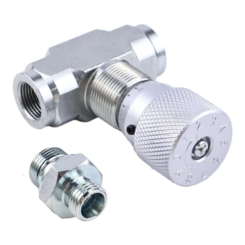 mini excavator throttle valve STB-G3/8 with L8 connectors for hydraulic flow control