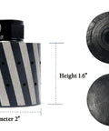 Resin-Filled Diamond Drum Wheel For Coarse Grinding Concrete Granite Stone Polishing, 5/8-11 Thread, dimensions shown