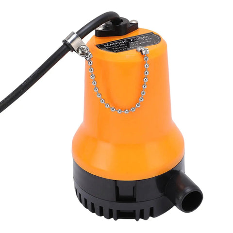 Tough As Nails Heavy Duty Submersible Utility Pump With Copper Motor 1110GPH, orange design, for quick water transfer use.