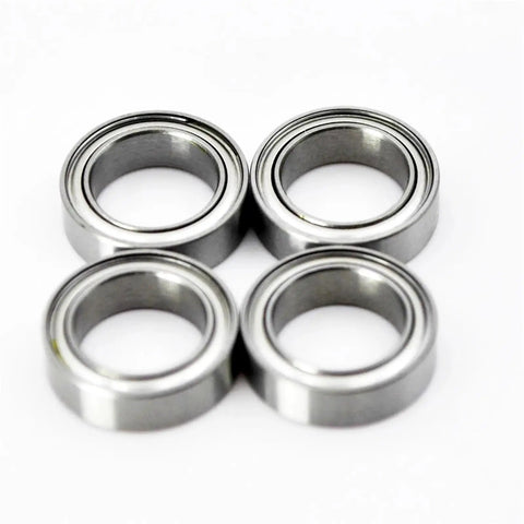 Top-Notch Miniature Ball Bearings Kit For 1/10 RC Cars Sealed Radial Bearings With Deep Groove Upgrade Parts 16Pcs TT02 TT-02 TT02D TT-02D Compatible, 4 metal bearings