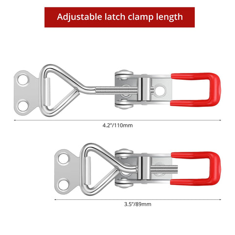 Beefy 36 Piece Toggle Latch Clamps Set With Adjustable 330 Lb Holding Power Heavy Duty Metal Latches For Smoker Lid Tool Box