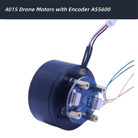 Beefy BLDC Motor with Hollow Shaft External Rotor for Robots and Gimbals, 12V to 36V, 0.35Nm Peak Torque, with Encoder AS5600, 4015 Size