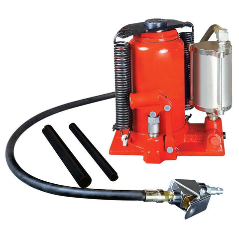 20 Ton Air And Manual Bottle Jack For Auto Shops And Industrial Use Fast Hydraulic Action Heavy Duty Pro Grade Jack With Hose