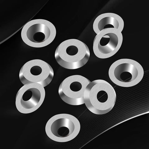 10 pack of 12mm Carbide Inserts For Wood Lathe Tools R12 And Two And A Half Millimeter Thick Indexable Tungsten Carbide Lathe Bits
