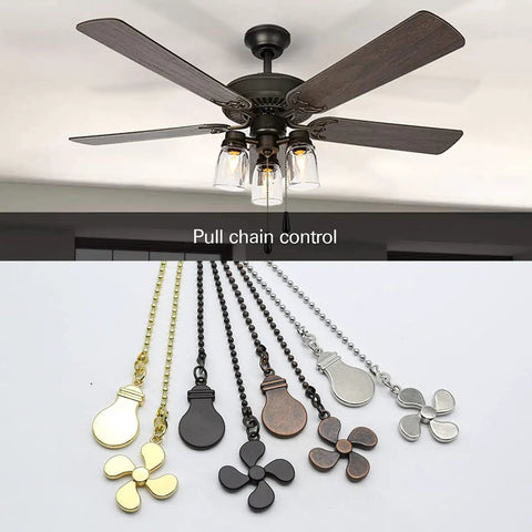 Ceiling Fan Pull Chain Set, 4 Piece Extension Pendant Kit For Lights And Fans, 12 Inch Extender In Antique Bronze Copper