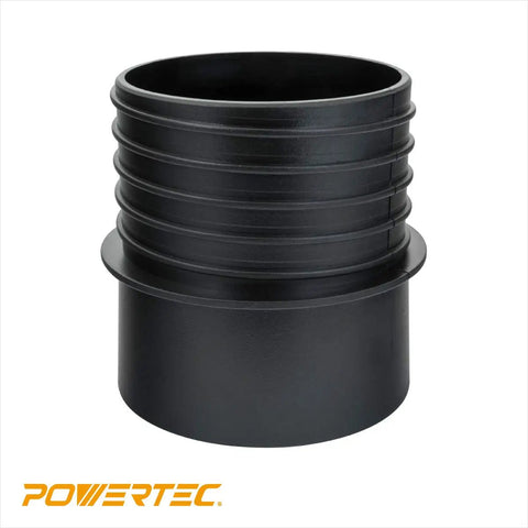 Left Hand Thread Quick Connect Coupler For 4 Inch Dust Collection Hose 4 Inch ID Flexible Hose Adapter in black ABS