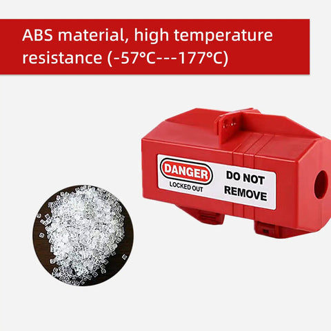 Lockout Tagout Kit For Forklifts And Electrical Plugs, Universal 110 And 220 Volt Lockout Devices, ABS material temperature resistance