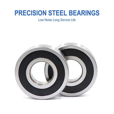 Precision steel bearings with low noise and long service life for industrial use.