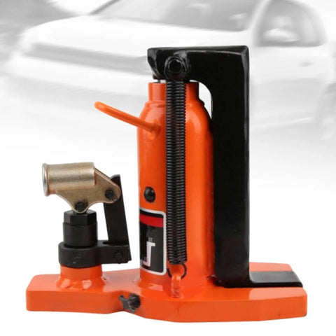 Heavy Duty Hydraulic Claws Toe Jack Featuring 20mm Steel Pads And A Generous 115mm Lift Range For Low Profile Auto And Machine Jobs That Move 2.5 Tons Without Breaking A Sweat, orange body with lifting mechanism.