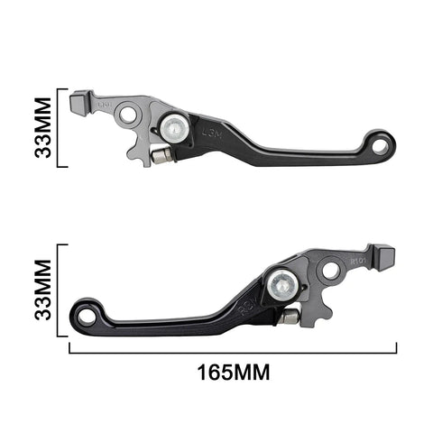 Foldable CNC Pivot Electric Dirt Bike Brake Clutch Lever For Tuttio Tutti Soleil 01 Ebike with dimensions 165mm x 33mm