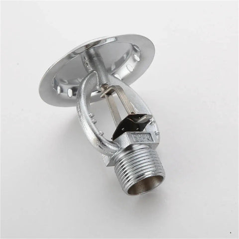Pro Workhorse Fire Sprinkler Head With Sixty Eight Degree Activation And Swift Response Spray For Active Warehouse Fire Suppression Systems Engineered Tough With K Two Zero Two Flow Rating, silver metal design.