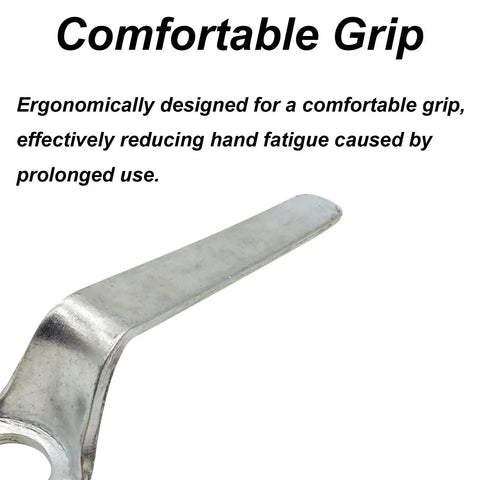 Close-up of ergonomic handle from 5 Piece Hella Durable Fire Sprinkler Spanner Wrench Kit For 1 2 Inch Pendent Recessed Heads.