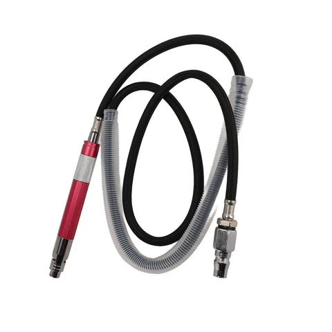 Slick Air Pencil Die Grinder Kit Pneumatic Power Tool with Quick Chuck for Engraving Polishing and Customizing, includes hose and pen style grinder.