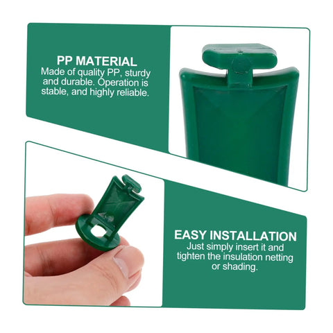 50 Pack Greenhouse Fixing Clips Kit For Insulation Netting And Shade Netting, Ideal For Plant Hanging And Balcony Or Indoor Garden Setups, Space Saving Garden Clips For Netting Supports And Tidier Greenhouse