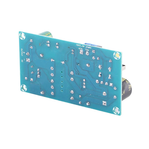 4A AC to DC Switching Power Supply Module Converts 110V AC to 12V DC 50W, Plug and Play Low Voltage Converter Board With Overload and Short Circuit Protection for Industrial Control Equipment. Blue PCB back view