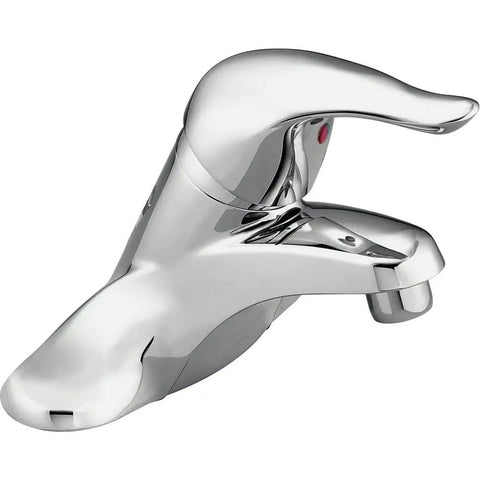 Chateau 4 Inch Centerset Bathroom Faucet With Single Lever Handle Low Arc Chrome Finish