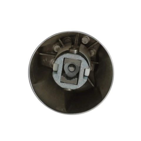Base detail of Universal Metal Canopy Diverter Handle Large Chrome Pack Of 2 for tub to shower water diverter with durable chrome finish.