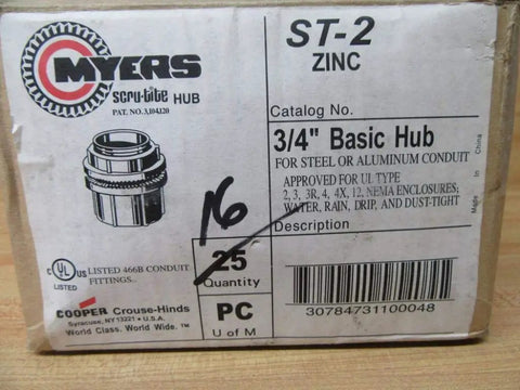 Tough As Nails 3/4 Inch Zinc Conduit Hub for Steel and Aluminum Pipe, reliable and moisture-resistant coupler packed in box.