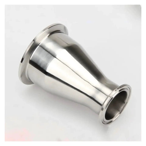 Hella Rugged SS304 Stainless Steel Tri Clamp Concentric Pipe Reducer with Zero Sweat Installation angled view 45 By 32 Mm Size
