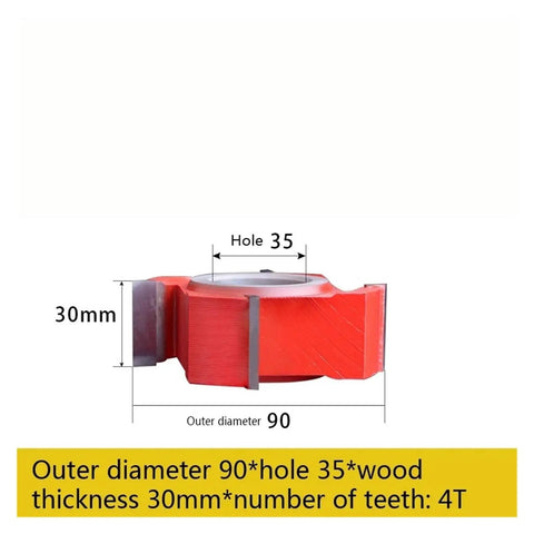 Heavy Duty Carbide Spindle Shaper Cutter For Door Panels Shapes Profiles With Dead On Accuracy Smooths MDF And Plywood Rock Solid Dynamic Balance Handles High RPM Sweet Finished Edge showing dimensions.