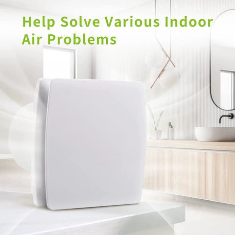 Quiet 110 CFM Bathroom Exhaust Fan With Wall Or Ceiling Mount 1 Point 0 Sone 110 Volt 18W Energy Efficient Vent in bathroom