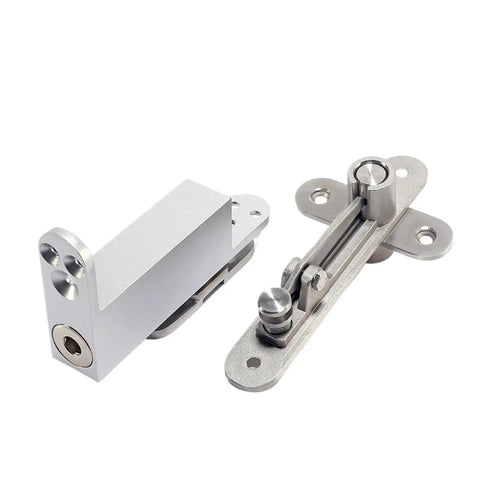 Heavy Duty Concealed 360 Degree Hydraulic 3 Way Door Closer With Smooth Automatic Return And Zero Hassle Flush Installation For Pro Grade Home Interior Hardware, aluminum finish