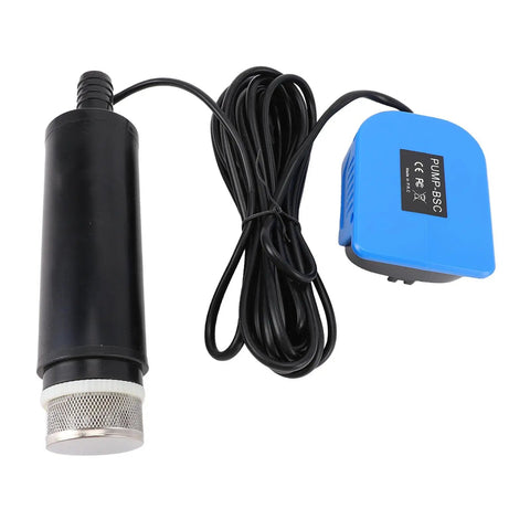 Plug And Play Heavy Duty Sump Pump With 500 GPH Output And 16 Ft Max Lift Compact 18V Battery Operated Utility Pump close-up view.