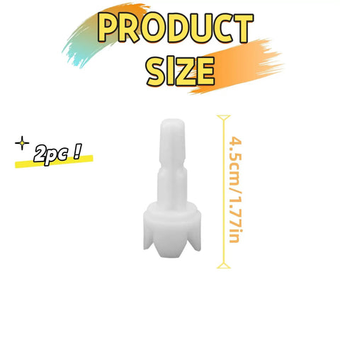 Two Pack Replacement Axle Stem For Formula Pro Advanced Compatible Parts FRP0046 shaft, 44 mm white plastic, 2pc
