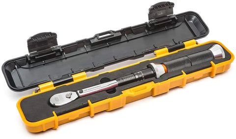 One Quarter Inch Drive 120XP Micrometer Torque Wrench With Thirty To Two Hundred Inch Pounds Range in protective case