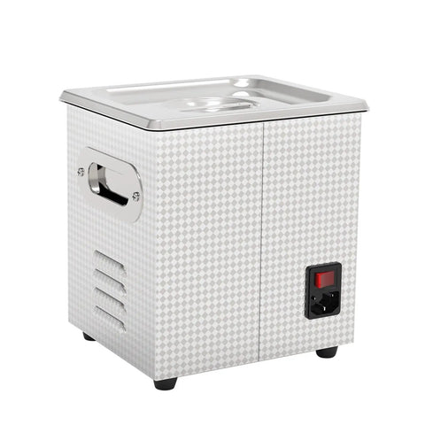 Heavy Duty 150W Ultrasonic Cleaner Machine With Digital Timer And Heater, 1.3L tank size, stainless body for efficient cleaning.