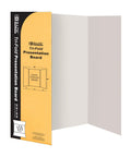 36 Inch By 48 Inch White Tri Fold Corrugated Presentation Board Case Of 24 For School Projects And Classroom Displays