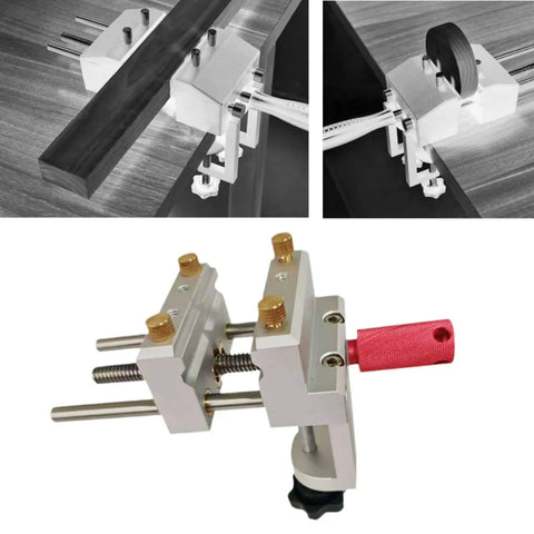 Small Bench Vise For Home Workshop And Jewelry Making, 360 Degree Rotating Table Vice With Ergonomic Handle And Double Locking Levers