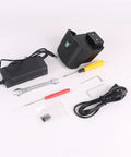 Electric Banding And Strapping Tool For Heavy Duty Packaging JDC13 16 parts including battery charger and accessories on white surface