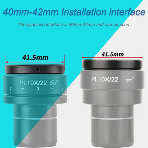 Two Piece Eyepiece Eyeshields Kit For Microscope Rubber Eye Cups Replacement 44mm Diameter Flat Angle Eyepiece Guards For 40 To 42mm Interface Stereo Microscope Accessory, 41.5mm