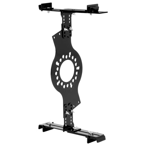 Heavy Duty Wheel Fitment Simulator And Rim Size Mockup Tool Covers 14 To 22 Inch Diameters showing adjustable rim mockup in black.