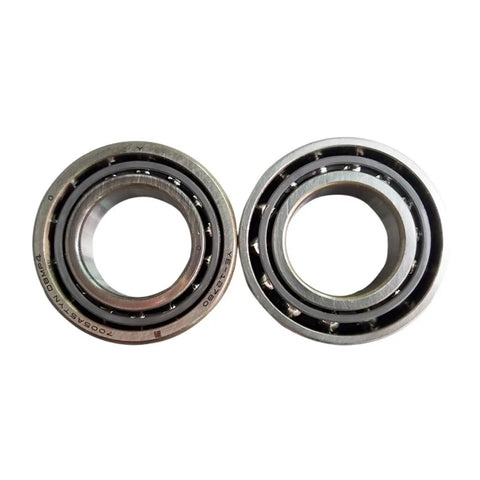 Top Shelf Angular Contact Ball Bearing Pair Grade P4 Precision design, showing dual bearings for heavy workloads and smooth motion.