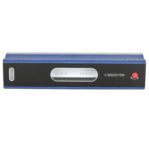 8 Inch Precision Level With 0.0002 Per 10 Inch Accuracy Machinist Tool For Checking Horizontal Alignment And Flatness, blue casing