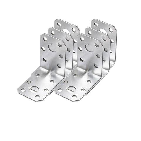 Heavy Duty Galvanized Iron L Shaped Corner Brackets For Shelves And Structural Use Built To Last Rust Resistant With 90 Degree Design