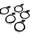 5 Piece Photoelectric Switch Sensor Set With U Shaped Slot For Accurate Detection And Flexible Positioning Quick Install cables