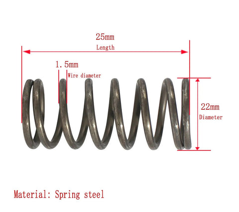 Heavy Duty Spring Steel Compression Springs 1.5 Wire OD 23 Length 40mm Black For Auto Home Shop And Farm Projects That Gotta Be Tight And Tough with 22mm diameter and 25mm length