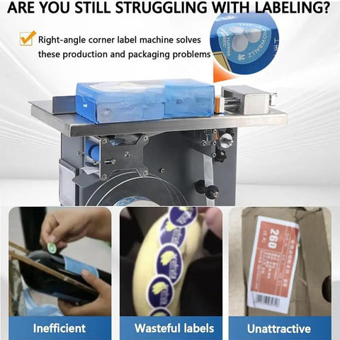 Semi-Automatic Desktop Labeling Machine With Touch Screen Control Precision Microcomputer System for label application on packaging.