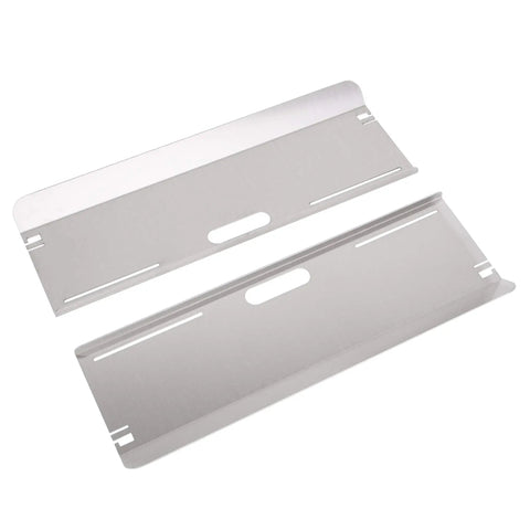 Pro Garage DIY Toe Plate Wheel Alignment Tool Kit For Cars And Suvs with two aluminum alignment plates placed side by side.