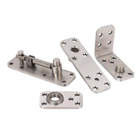 Hidden Door Hinge Stainless Steel Pivot Hinge For Secret Doors Bookcase And Shelf 600 Lbs Load Bearing 180 Degree Rotation Heavy Duty Concealed Hardware