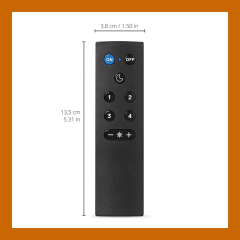 Smart Remote Light Switch For Wireless Home Lighting No Hub Needed Dim Or Brighten From App Or Voice Control Works With All Smart Lights And Other Smart Home Devices, black remote showing buttons