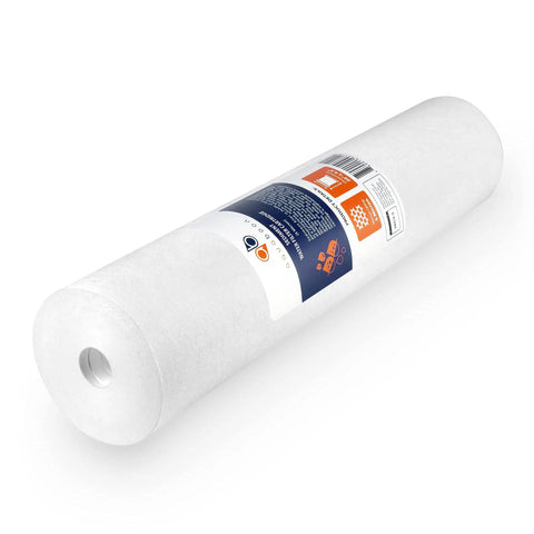 Single cartridge from 5 Micron 20x4.5 Water Filter Cartridges 8-Pack For Your Whole House Filtration, 2-Stage Sediment And Chlorine Reduction With CTO Carbon Block, Odor Removal, Easy Replacement.