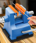 Heavy Duty 4 Inch Vise Jaw Pads With Magnetic Soft Jaw Covers For Bench Vise Replacement No Sweat Installation provides knockout protection with orange grip.