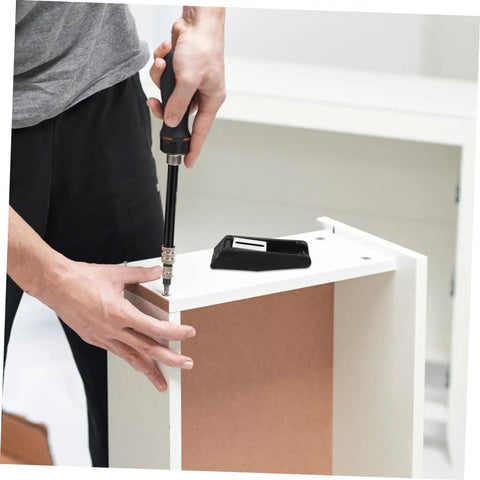 Installing Rubber Toggle Latch Clamps Two Pack For Secure Storage And Quiet Operation on cabinet with screwdriver